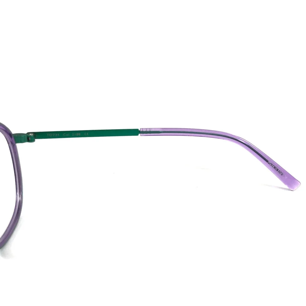 Tom Davies Eyeglasses Frames TD734 Col. 2188 Purple Turquoise Green 49-21-140